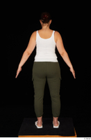  Sofia Lee casual dressed flip flops sandals standing sweatpants tank top trousers whole body 0005.jpg